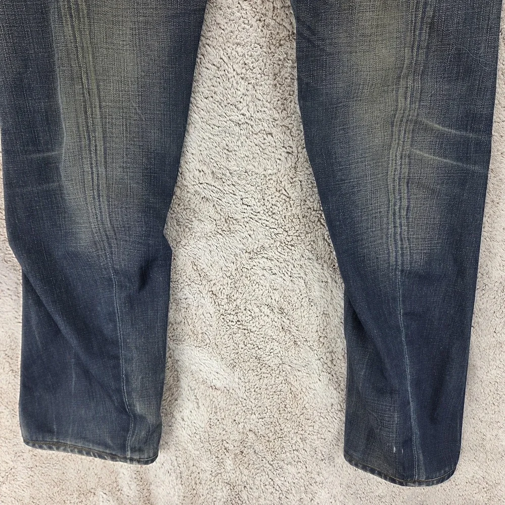 VTG Levis Engineered Jeans Mens Blue Twisted Buckle Back Dark Wash Fits 32x30